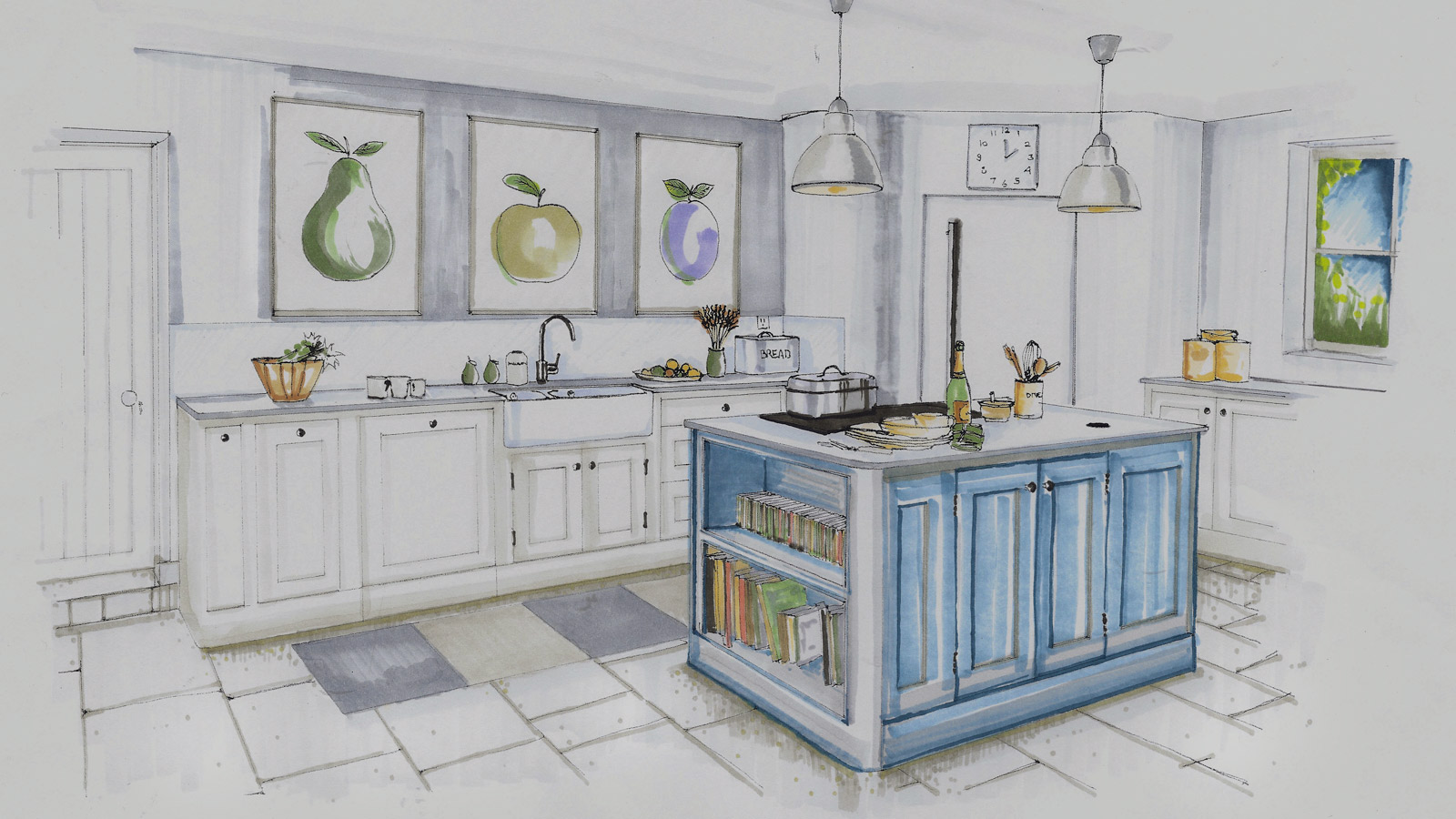 Pemberton kitchen sketch