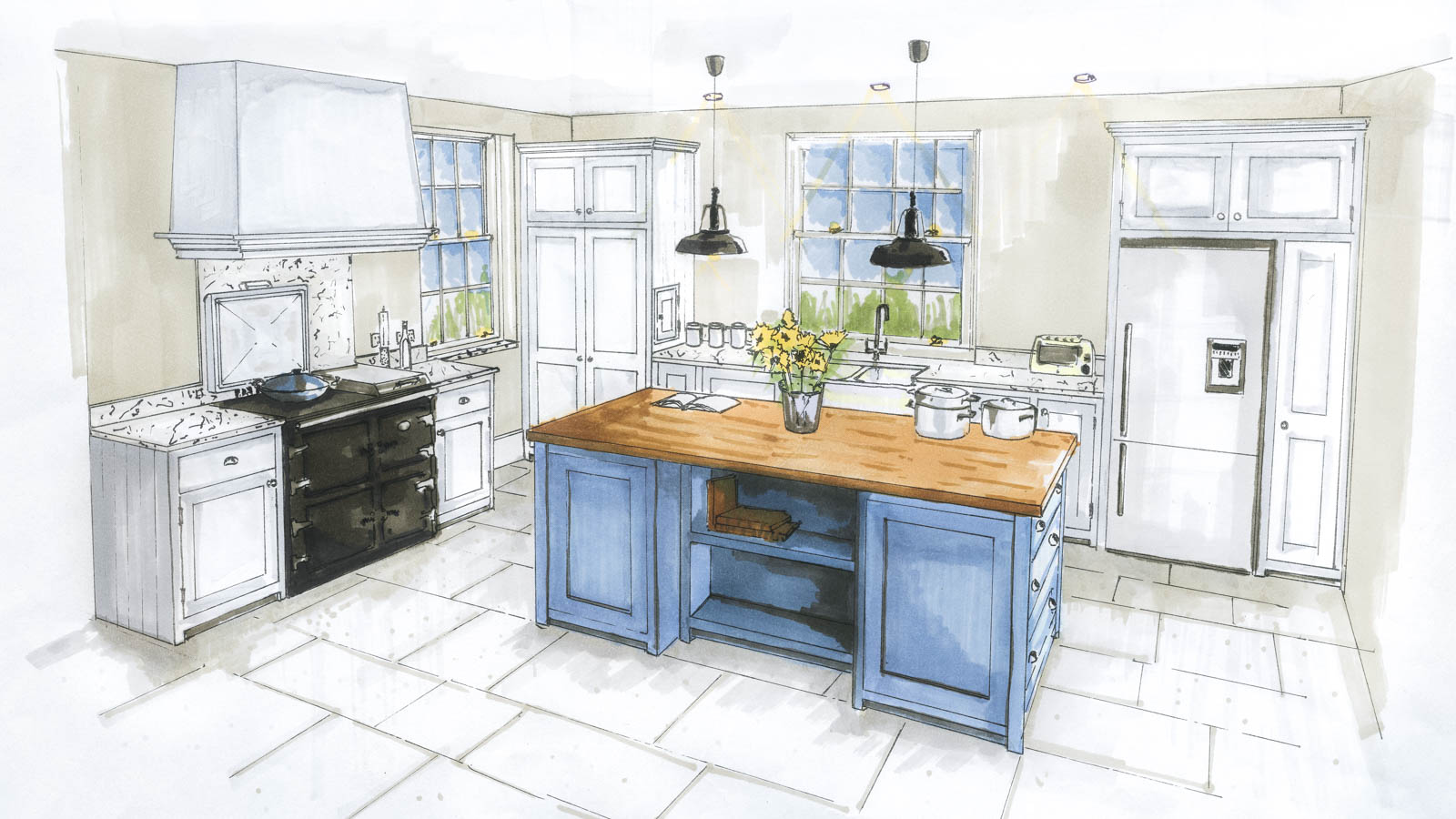 Shepard kitchen sketch